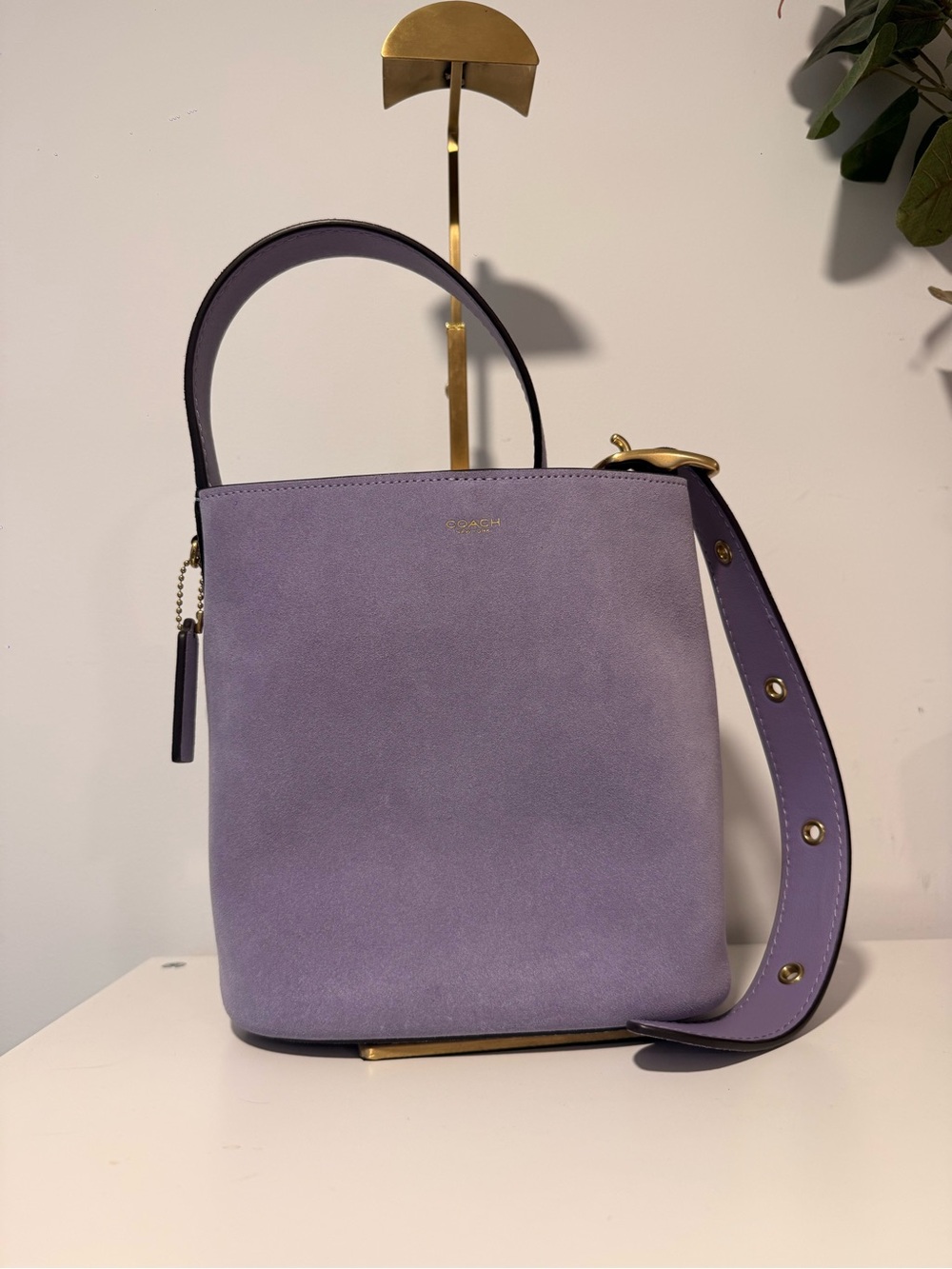 Coach Bleeker bucket bag 21 in Violet Mist